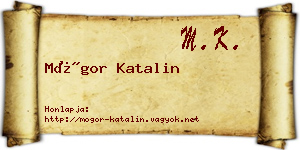 Mógor Katalin névjegykártya