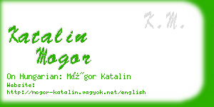 katalin mogor business card